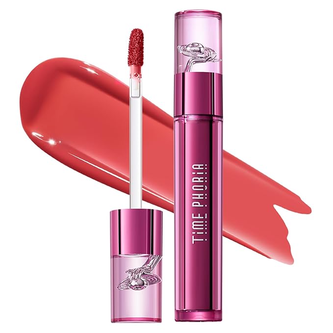 Altera Blurring Lip Tint 010 Ripple, Vibrant Coral Glossy to Soft Matte Finish, Blur Lip Lines, Weightless No-Sticky Airy Velvet Texture, Vibrant Hydrating Long-Lasting Lip Makeup