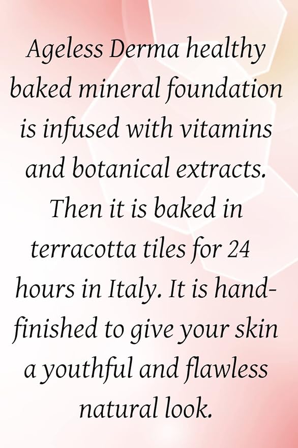 Mineral Baked Foundation- A Vegan - Paraben - Gluten and Cruelty Free Powder Foundation (Warm Beige)