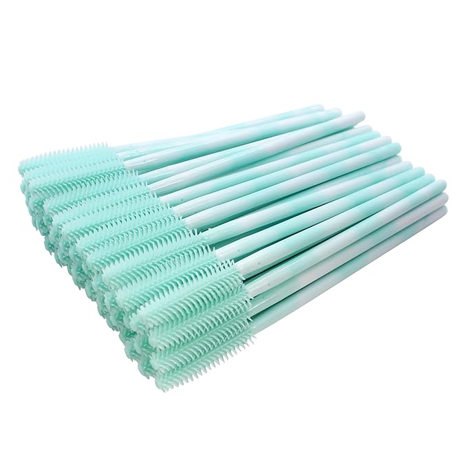BIHRTC 100PCS Mascara Wands Lip Applicators Liner Brushes Makeup Tools Silicone Disposable Eyebrow Brushes Makeup Brush Eye Lash Extension for Women Girls Salon Beauty Cosmetic Make Up Tool