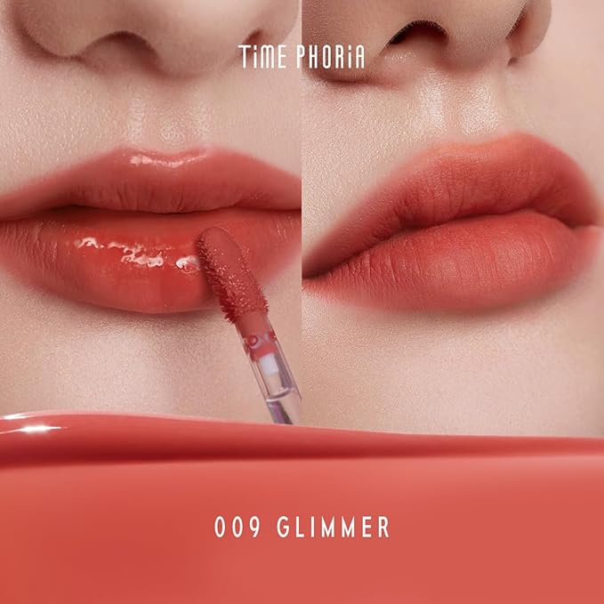 Altera Blurring Lip Tint 009 Glimmer, Nude Peach Glossy to Soft Matte Finish, Blur Lip Lines, Weightless No-Sticky Airy Velvet Texture, Vibrant Hydrating Long-Lasting Lip Makeup