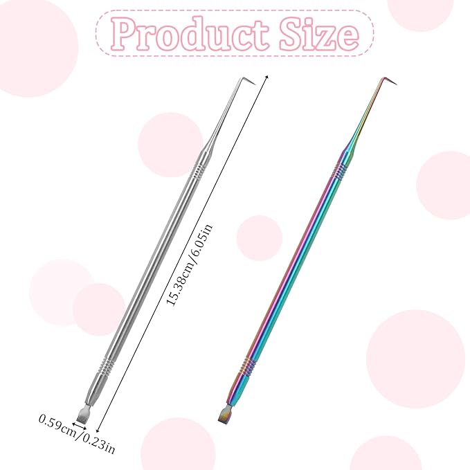 2 in 1 Lash Lift Tool,2 Pieces Stainless Steel Lash Lift and Tint Kit Professional Lash Lift Supplies Metal Lash Lift Rods Eyelash Separator Tool with Separating Comb