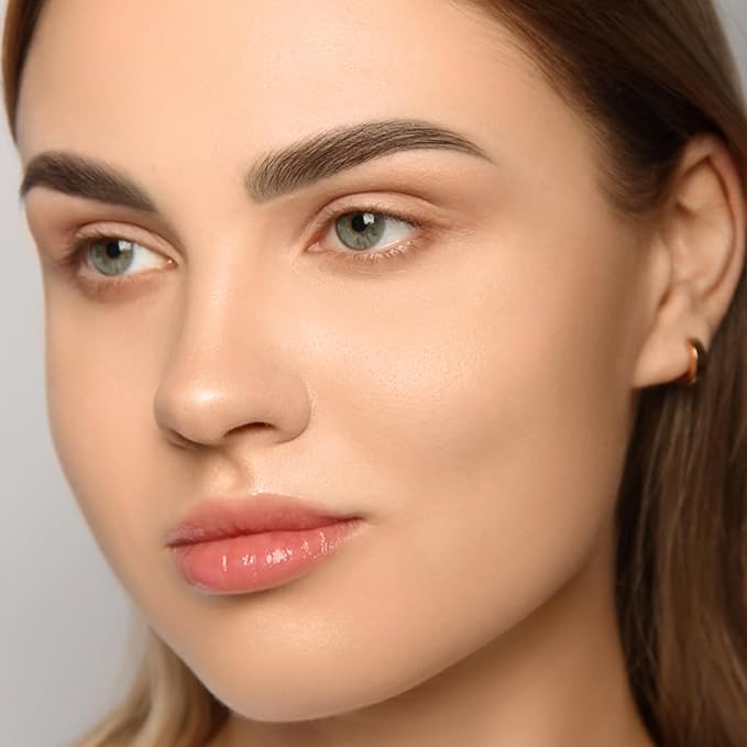 3-Color Eyebrow Powder Palette, Brow Powder Filler Kit With Mirror Brow Brush, Waterproof Neutral Eye Makeup for Women, Smudge-proof