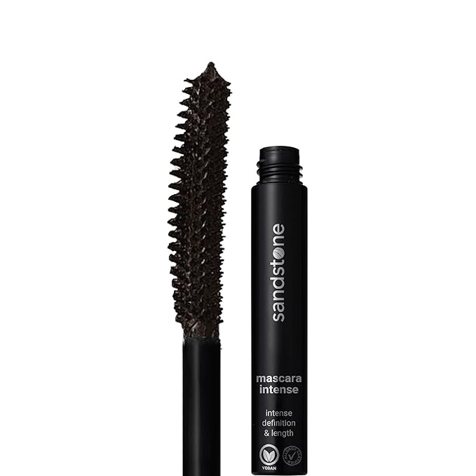 Hypoallergenic Mascara Sensitive Eyes - Smudge-Proof, Sweatproof and Lengthening with amazing separation of the lashes - Vegan and Non Toxic (Brown, 9 ml)