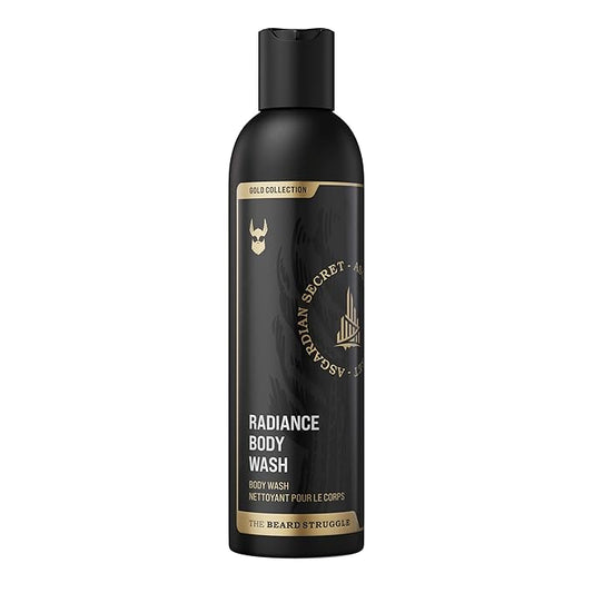 The Beard Struggle Men's Body Wash Asgardian Secret - Gold Collection - Skin Cleaning Agent - Natural Body Wash - Shower Gel Liquid Soap - 240 mL / 8 US. fl. oz.