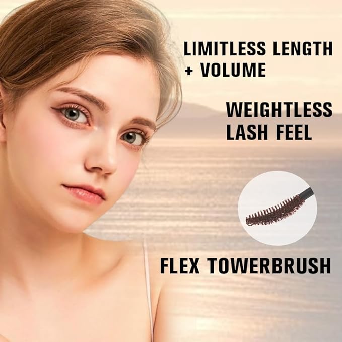 Brown mascara waterproof,Brown Lash Mascara, Flake & Smudge Resistant, Waterproof&Cruelty-Free, Nourishing Formula,hypoallergenic mascara brown
