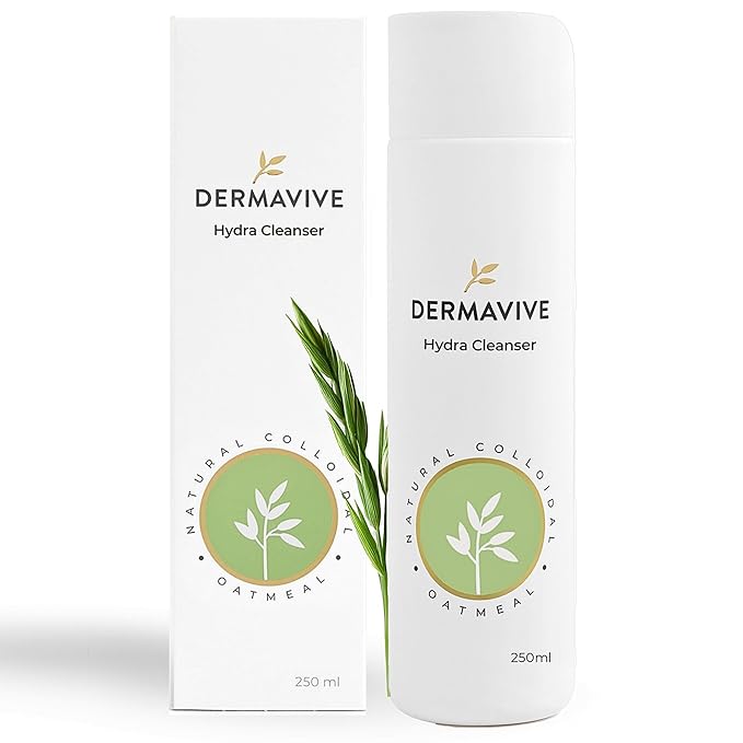 Hydrating Facial Cleanser, Soap-Free Gentle Cleanser with Colloidal Oatmeal & Vitamin E, Soothes & Moisturizes Dry Sensitive Skin, Suitable for All Skin Types, 250ml (8.5oz)