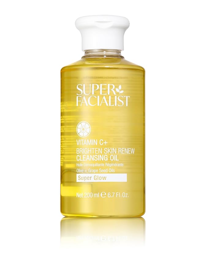 Super Facialist Face Cleanser Oil – Facial Wash & Waterproof Makeup Remover with Vitamin C, Gentle Cleansing Oil for Women, Suitable for All Skin Types 6.8 oz