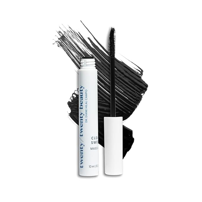 Clean Sweep Mascara – Hypoallergenic Mascara For Stronger Longer Lashes – Ophthalmologist Developed - Nourishing, Gentle & Safe for Sensitive Skin - Vegan, Cruelty-Free, Clean Ingredients
