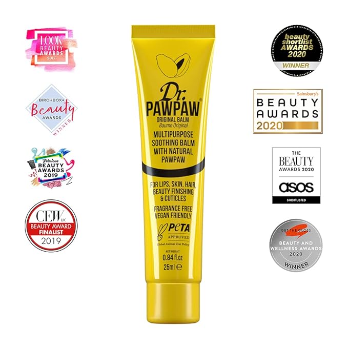 Dr. PawPaw Multipurpose Original Balm - Hydrating Lip Balm with Pawpaw, Aloe Vera and Olive Oil - Lip Moisturizer for Lips, Skin and Hair - 0.84 oz