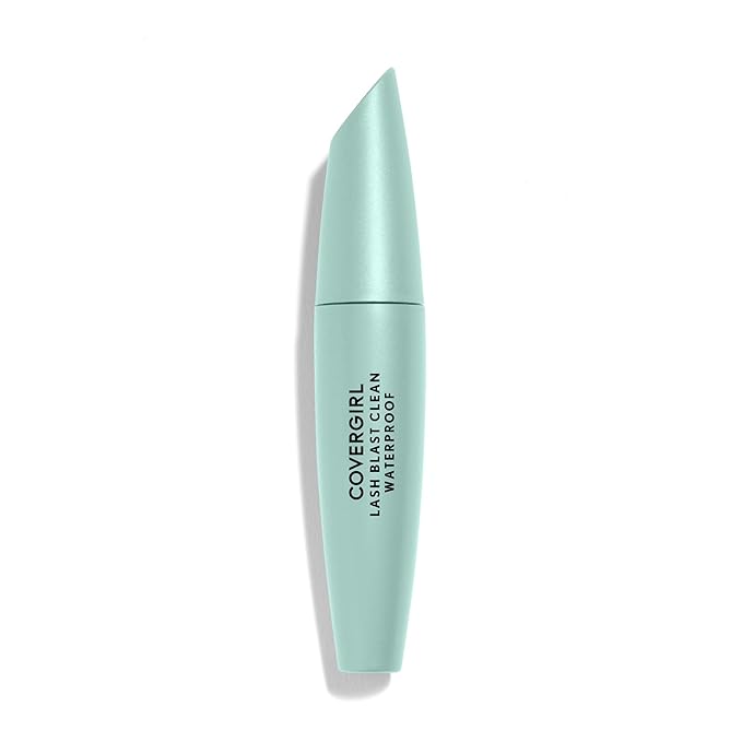 CoverGirl Lash Blast Clean Volume Waterproof Mascara, Vegan Formula, Volumizing, Smudge-Proof, Cruelty Free, Very Black, 1 Count