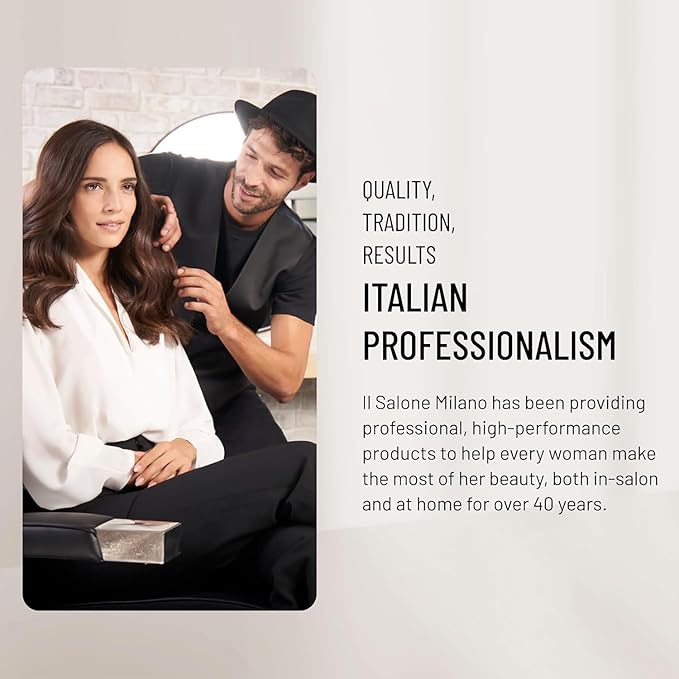 Il Salone Milano Professional 12-In-1 Leave In Hair Treatment - Heat Protectant + Detangling Spray with Frizz Control - Repairs Hair Breakage with Olive & Almond Oil (200 ml)