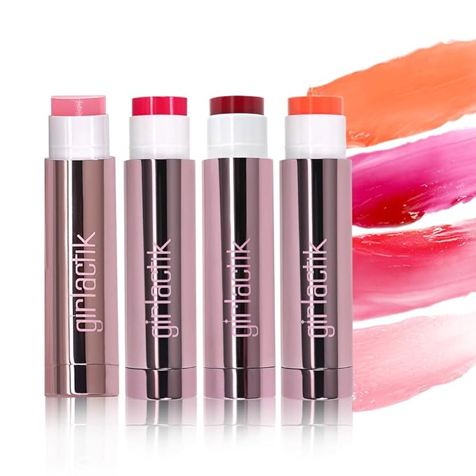 Girlactik Jello Gloss Balm – Hydrating Lip Gloss with Natural Shine, Pink Lemonade Scent, Moisturizing, and Smooth, Perfect for Everyday Lip Care with a Glossy Finish, 0.15 oz (Rosie)