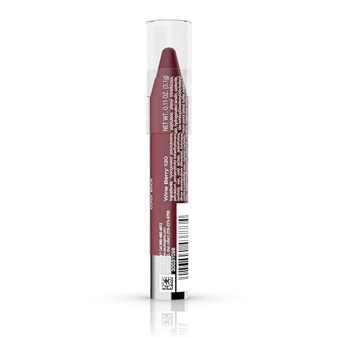 Neutrogena Moisturesmooth Color Stick, 130 Wine Berry,.011 Oz.