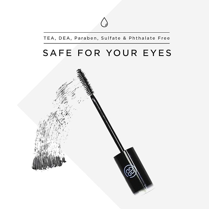 Lash Next Door Water Resistant Mascara Black Volume and Length - No Clump Volumizing Mascara for Thickening and Lengthening - Smudge Proof Lashes by Brooklyn and Bailey (2 Pack)