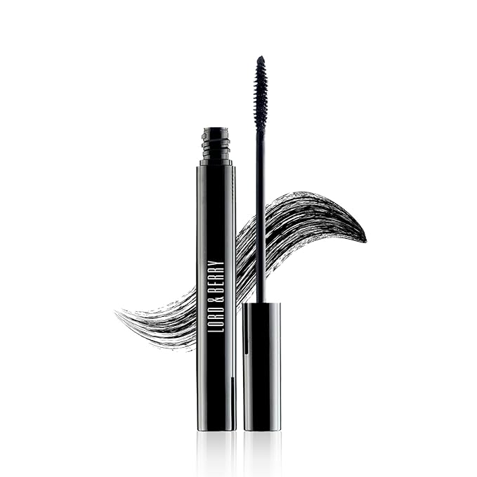 Lord & Berry Back in Black Liquid Lightweight Lash Mascara Black for Volume and Length, Long Lasting Moisture, Great For Short Lashes Eye Makeup, Cruelty Free, 0.27 fl oz, Deep Black
