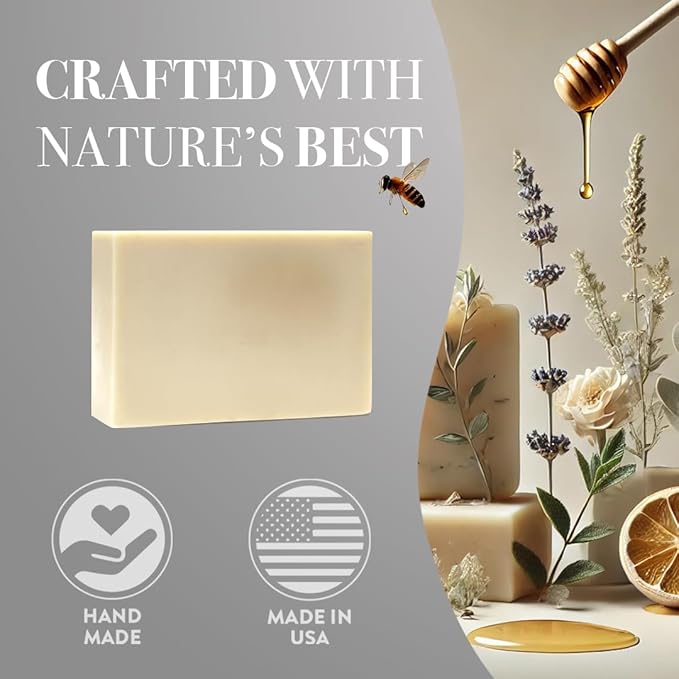 Eucalyptus Lemon Tallow Soap – Grass-Fed Bar with Essential Oil – Fresh & Naturally Energizing – 3 Pack