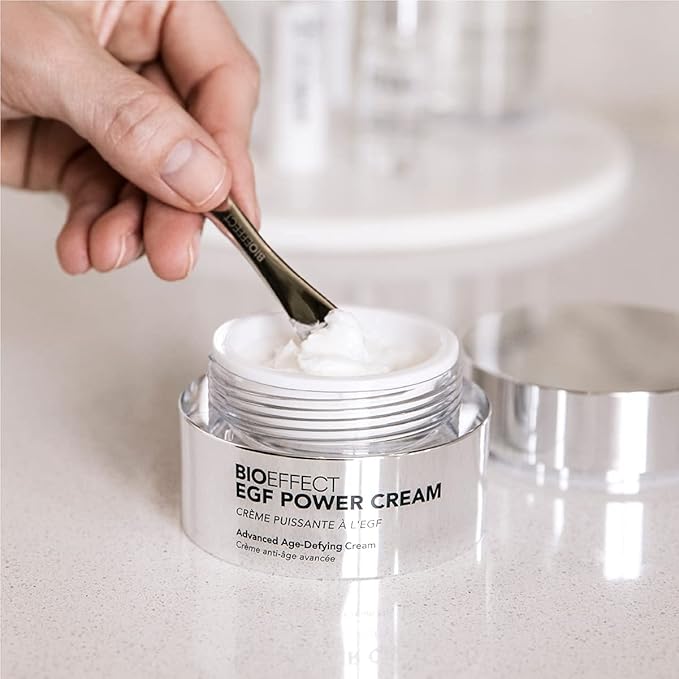 BIOEFFECT EGF Power Cream Anti-Aging Facial Moisturizer With Niacinamide, Hyaluronic Acid, Growth Factor for Collagen, Wrinkles, Age or Dark Spots, A Firming, Hydrating Treatment For Face And Neck