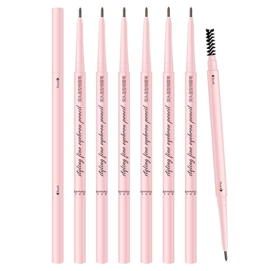 Eyebrow Pencils for Women Brown,6Pack Soft Brown Eyebrow Pencil Waterproof,Ultra-Precise Tip Long-Lasting Micro Brow Pencil for Natural Looking Eyebrows,Built-In Spoolie Brush,04 Soft Light Brown.