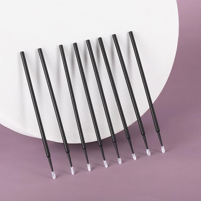 Tbestmax 2000 Pcs Micro Applicator Brush, Micro Swabs, Disposable Eye Lashes Mascara Wands for Eyelash Extension - Black