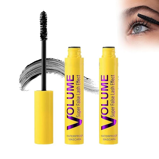 Bubble Mascara - Smudge-Proof, Volume and Length Formula for Bold, Lengthening and Curling, Natural, Thick, Long Lasting Waterproof and Sweatproof, Can Be Layered to Boost Curl (2PCS)
