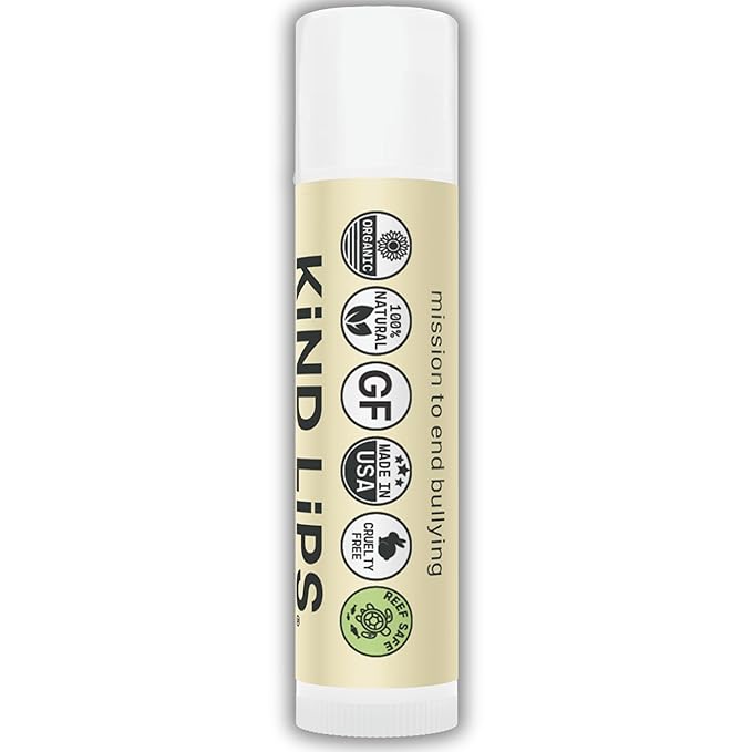 SPF Lip Balm 3-Pack – Natural Zinc Oxide Sunscreen for Lips, Lemon Flavor, Organic, Reef Safe, Made in USA, Broad Spectrum UVA/UVB Protection, Gluten Free