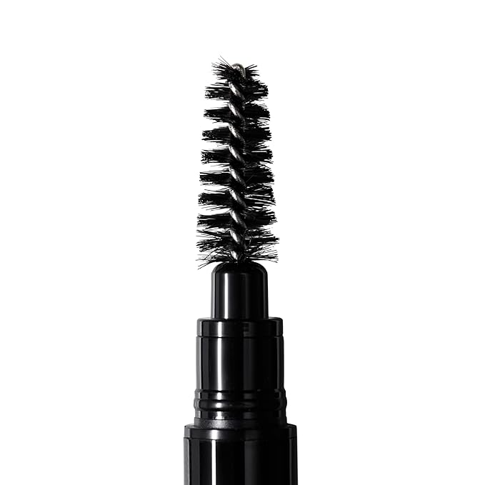 Arches and Halos 2 in 1 Defining Eyebrow Pencil and Powder - Brow Powder with Spoolie Brush - Shape and Fill for Natural Look - Dark Brown - 0.017 oz