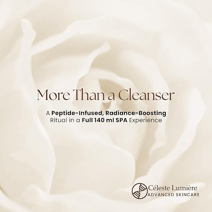GlycoPeptide Radiance Cleanser – Gentle Exfoliating and Hydrating Face Wash with Glycolic Acid, AHAs, Peptides, Vitamins C and E – Radiance-Enhancing Daily Cleanser – 4.73 fl oz / 140ml