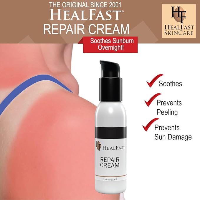 HealFast Sensitive Skin Repair Moisturizing Cream 2 Oz – For Dry, Itch– Fights Rashes, Dryness, Stretch Marks, Sunburn and Bed Sores – Herbal and Food Based Ingredients