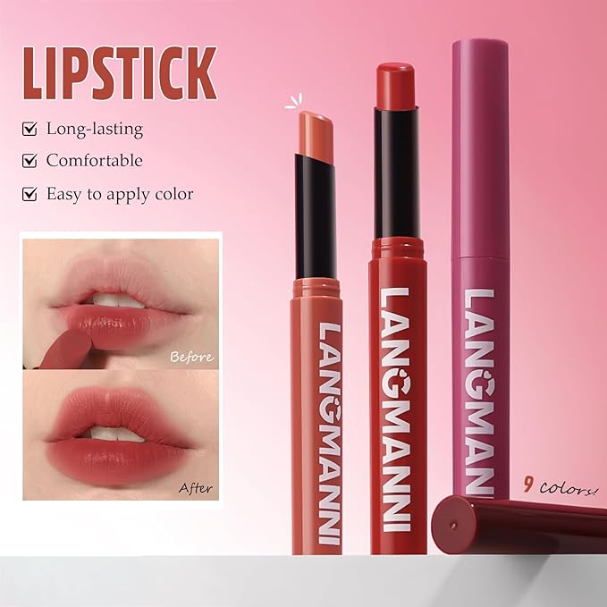 MĒTYSUR Matte Lipstick - Non-Sticky, Long-Lasting & Waterproof Lipstick for Women, Richly Pigmented, Hydrating Lip Makeup with Smudge-Proof Formula, 1 Count, 0.07oz