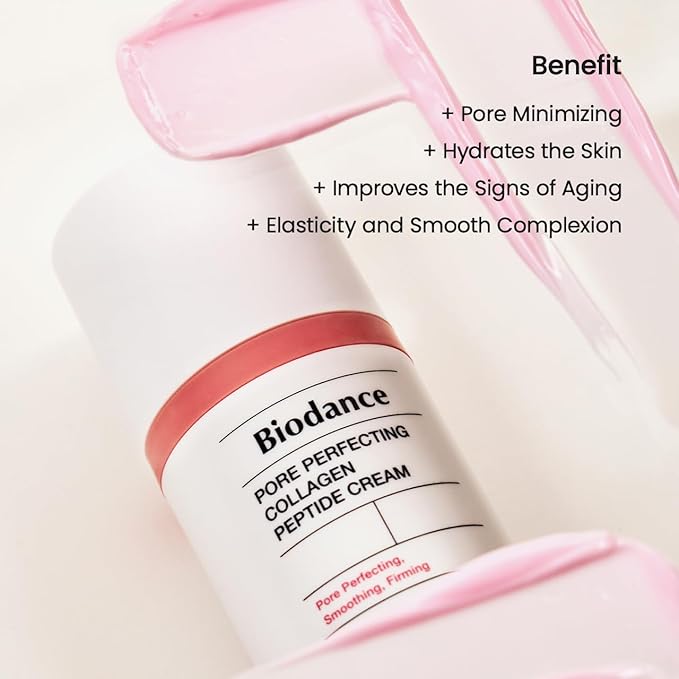BIODANCE Pore Perfecting Collagen Peptide Cream, Hydrating, Collagen Firming Facial Moisturizer, Korean Skincare | 1.69 fl.oz, 50ml