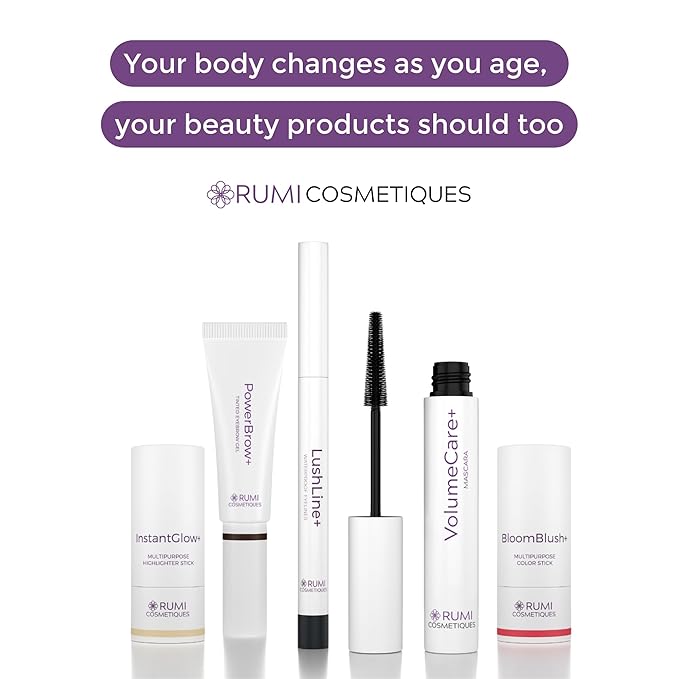 Rumi Cosmetiques AminoBlend+ Micellar Makeup Remover for Mature Women with Sensitive Skin - Face Cleanser, Makeup, Mascara Removal, Gentle Cleanse & Nourish Your Skin - Cruelty-Free & Vegan