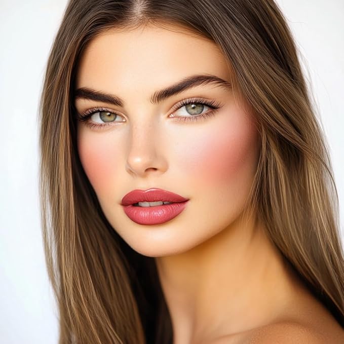 Blush + Brighten Highlighter Duo, Mini Lightweight Blendable Shimmer Blush, High Pigmented Makeup Powder Palettes, Cruelty Free - Just Keep Winning