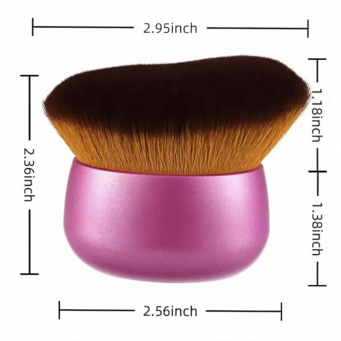 Blend & Blur 75mm Body Kabuki Brush - For Self Tanner, Body Bronzer & Foundation | Face/Back Multitool | Wet/Dry Use (Pink)