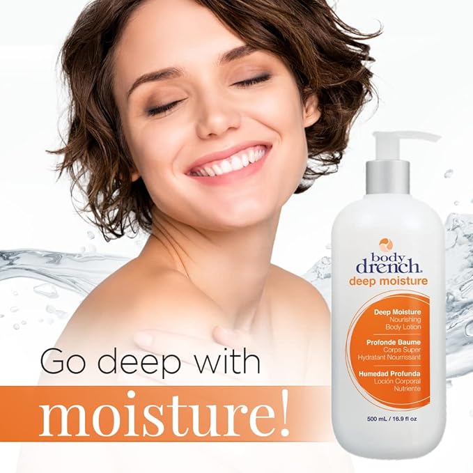 Body Drench Moisturizing Body Lotion - Nourishing & Hydrating Moisturizer Unscented Lotion for All Skin Types, Dry Skin Relief, 16.9 fl oz