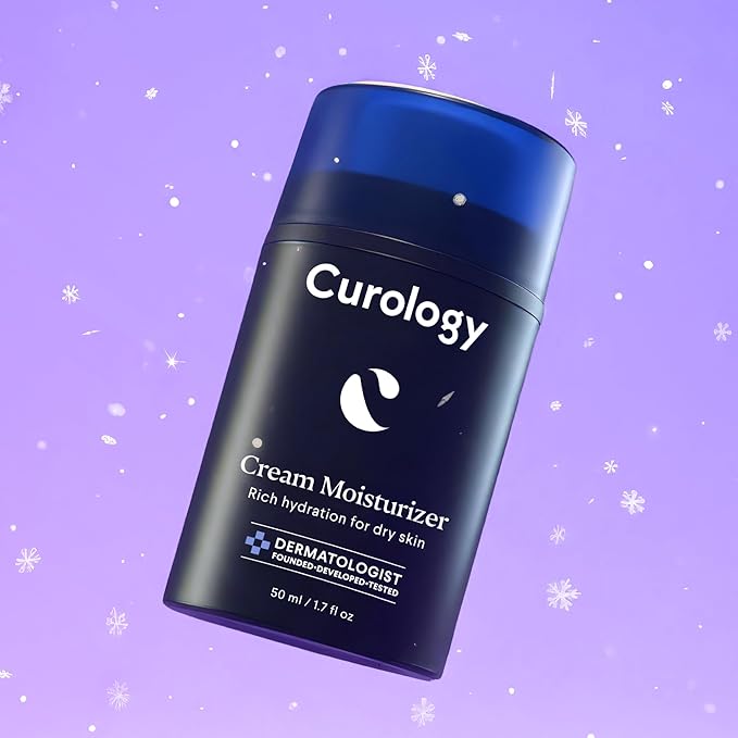 Curology Cream Moisturizer, Rich Hydrating Face Lotion for Dry Skin, with Shea Butter and Hyaluronic Acid, 1.7 fl oz