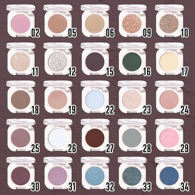 Single Matte Eye Shadow Palette Makeup, Coffee Matte Eyeshadow for Women, Monochrome Eye Shadow Makeup, Pigmented Waterproof Sombras Para Ojos, Vegan, Talc, Paraben & Cruelty Free, 27