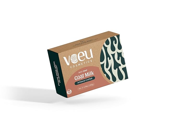 Organic Soap Bar – Natural Exfoliating Cleanser Hydrates & Unclogs Pores – Gentle Skincare for Sensitive Skin (Goat MIlk)