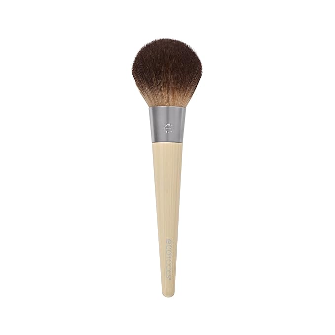 EcoTools Powder Brush, Fluffy Makeup Brush For Loose & Pressed Powder, Best For Setting Makeup, Large Brush Head With Soft, Synthetic Bristles, Eco-Friendly & Cruelty-Free, 1 Count
