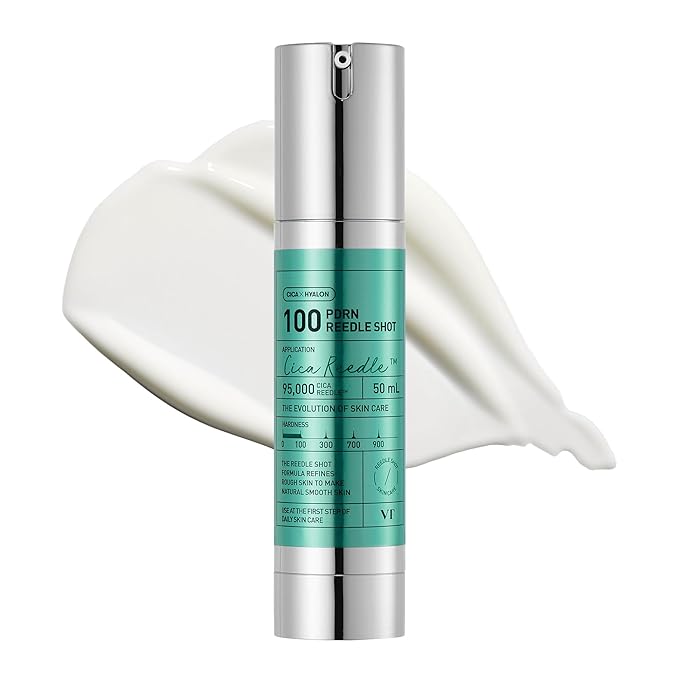 VT COSMETICS PDRN Reedle Shot 100 Serum with Vegan PDRN, Centella Asiatica & Spicule Microneedling Formula, Korean Skin Booster, 1.69 fl oz(50ml)