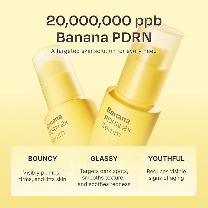 Celladix Banana PDRN 2X Serum – 20,000 ppm High-Purity Vegan PDRN with Tranexamic Acid, Niacinamide & Alpha Arbutin – Firming, Smoothing & Radiant Glass Skin Glow – Korean Skincare, 1.01 Fl Oz