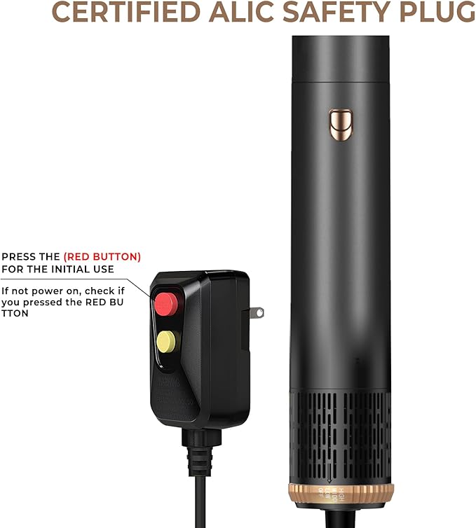 6 in 1 Hair Dryer Brush, Blow Dryer Brushies Ionic Hair Dryer, Oval Hot Air Brush, Hair Curler Straightener Magic Styler Autowrap Air Styler.