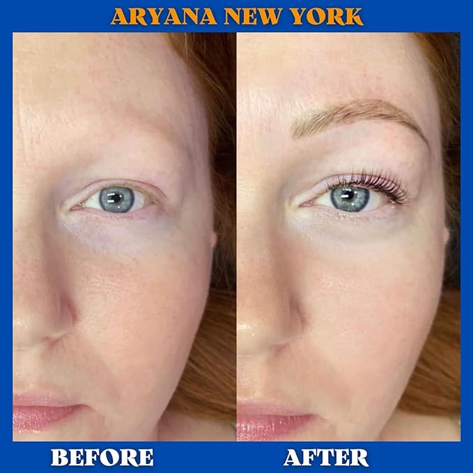 ARYANA NEW YORK LASH AND EYEBROW KIT - Up to 10 Applications - Black and Brown 5 ML - With Brow Brush