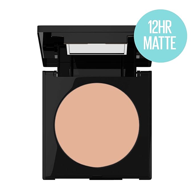 Maybelline Fit Me Matte + Poreless Pressed Face Powder Makeup & Setting Powder, Creamy Beige, 1 Count