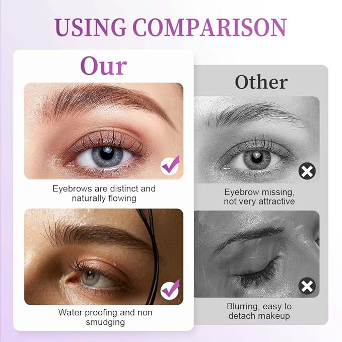 Iron Wand Mascara, Waterproof Quick Drying Curling Mascara, Black, 3D Curling Metal Wands, No Flaking, No Clumping (1 PCS)