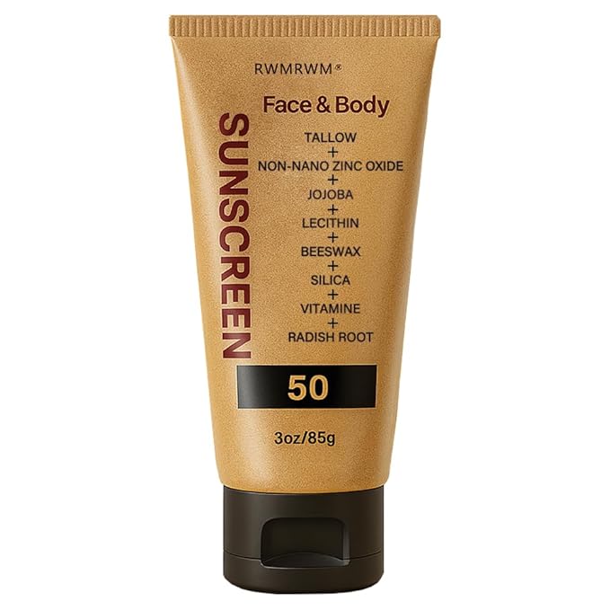 Sky Tallow Sunscreen, Beef Tallow for Skin and Face, Grass Fed Beef Tallow Sunscreen, Non Greasy Organic Natural Unscented Formula for Skin Summer Outdoor, 3 oz (85 g)