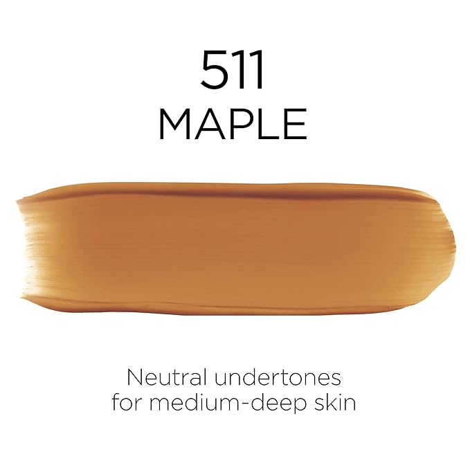 L'Oreal Paris Makeup Infallible Up to 32 Hour Fresh Wear Lightweight Foundation, 511 Maple, 1 Fl Oz, Packaging May Vary