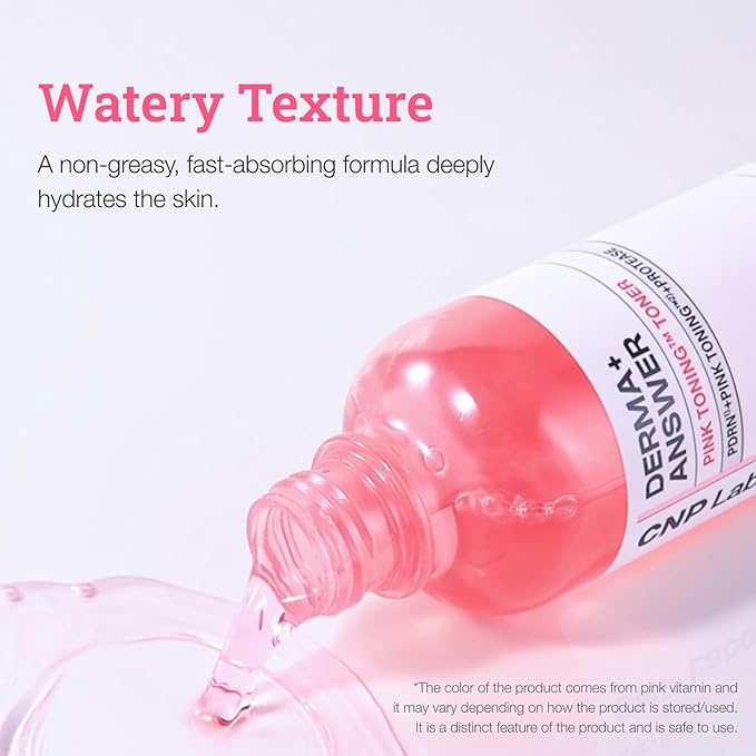 CNP Pink Toning™ Toner, PDRN + Tranexamic Acid Toner for Face, Salmon DNA, Niacinamide, for Glass Skin, Korean Skincare, 6.7 fl. oz.