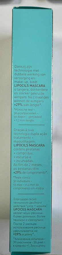 Talika Lipocils Mascara - Eyelash Growth Formula Mascara - 2-in-1 Makeup & Eyelash Care Solution - Brown