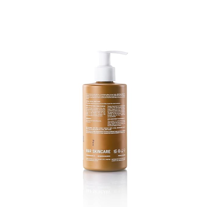 R&R Skincare Intense Shea Body Oil – Fast-Absorbing & Lightweight – Hydrating Body Oil for Dry Skin – Shea Butter Oil for Skin & Massage – Rich in Vitamin A, E & F for Nourished & Soft Skin