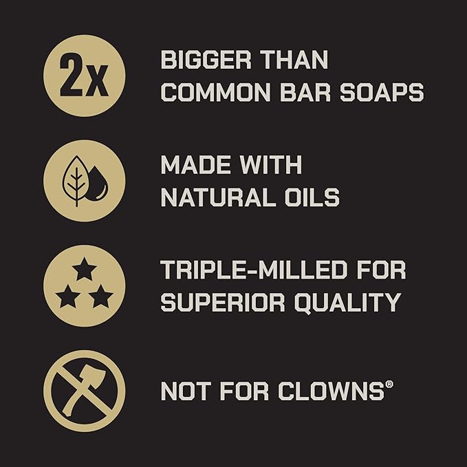 Duke Cannon Supply Co. Extra Large Big Brick Bar Soap - Men's Triple-Milled Bar Soap with Masculine Scents - Forest Air + Birchwood - All Skin Types - High Country, 10 oz